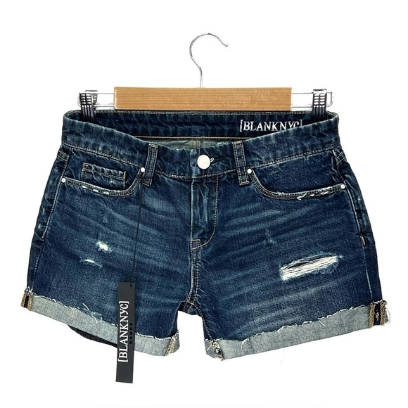 Blank NYC Jean Shorts “I Know You Want Me” Size 24 = 0 nyc Denim Cutoffs New NWT - Picture 2 of 7
